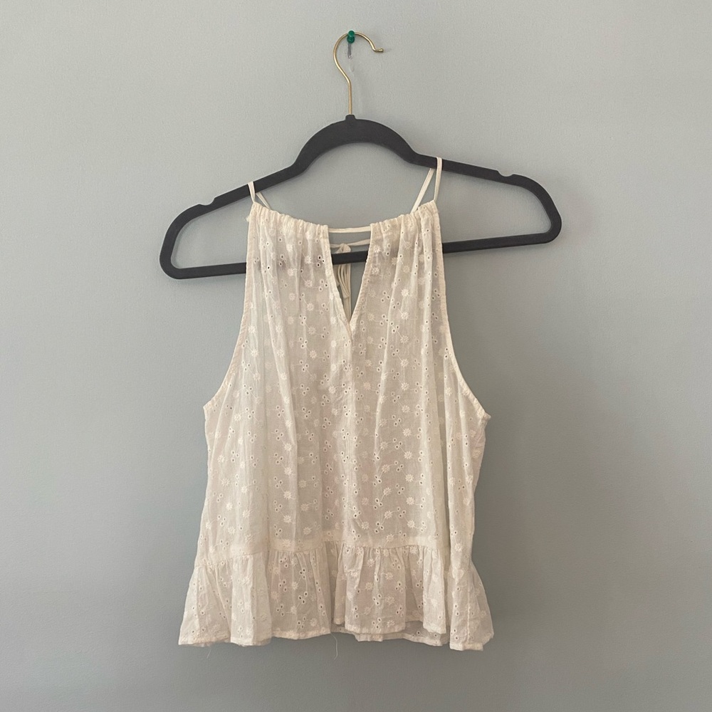 Light tank top blouse, floral design